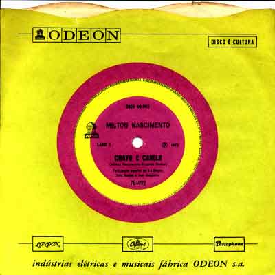 MILTON NASCIMENTO - COMPACTO SIMPLES - 1971